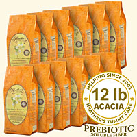 Tummy Fiber Prebiotic Acacia Senegal POUCH CASE (12 - 1lb pouches) <em>Diarrhea & Constipation</em>