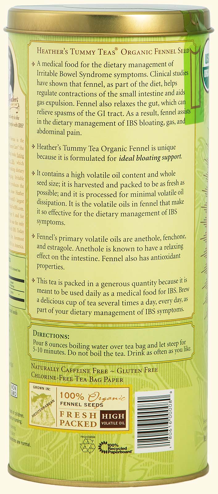 Fennel Tummy TEABAGS CASE