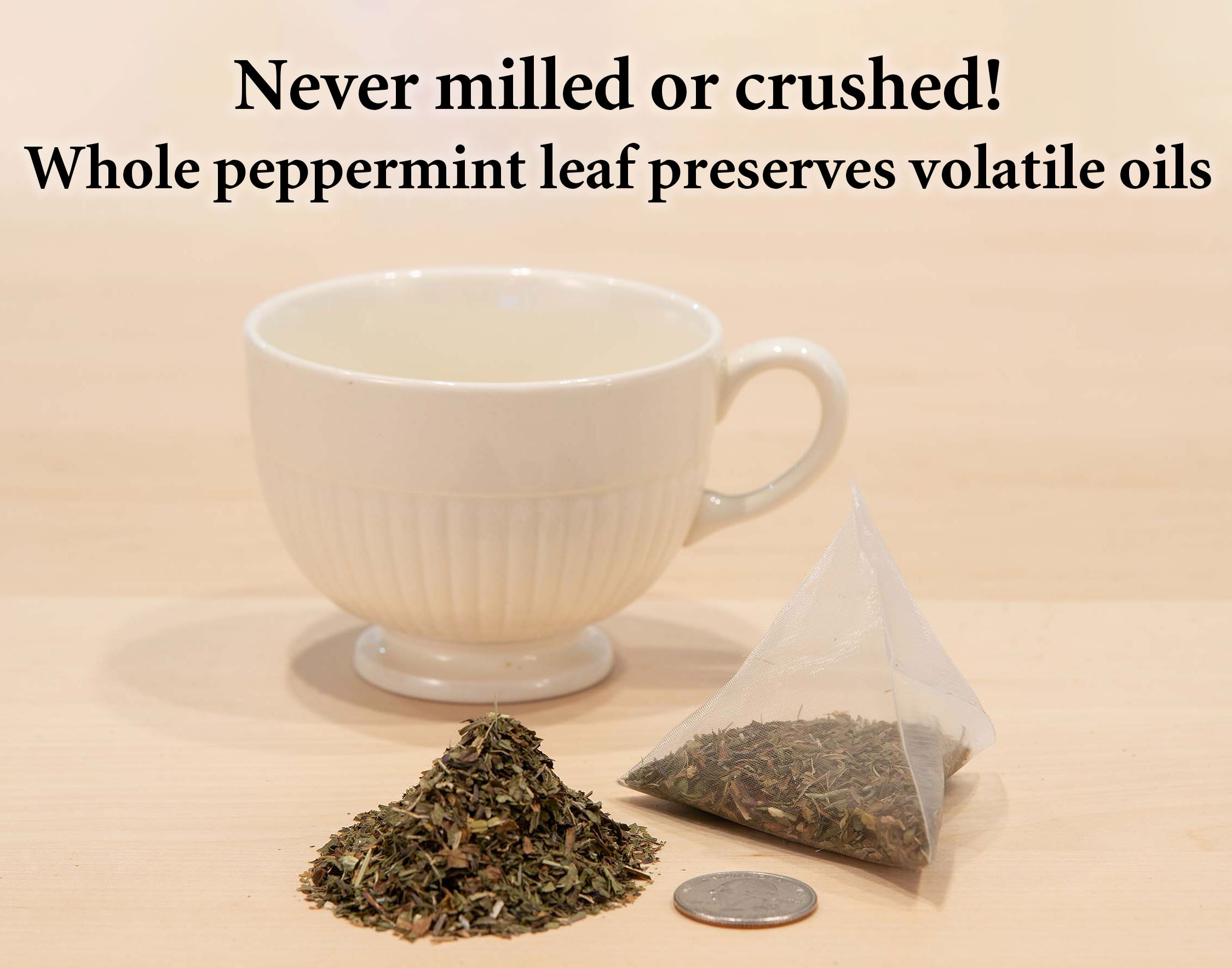 Peppermint Tummy Teabag Kit, Can and Bulk Pouch