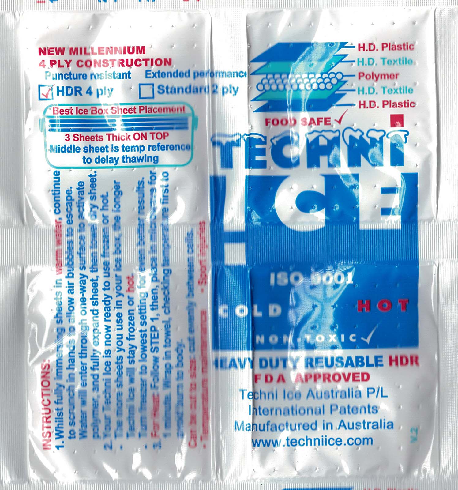 Techni Ice Hot / Cold Packs<br>Microwaveable<br><em>Rapid Relief</em>