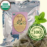 Peppermint<br>Tummy TEABAGS<br>100 jumbo bags<br><em>Pain & Spasms</em>